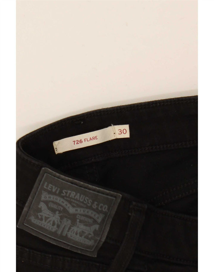 Damskie jeansy Levi's 726 Flared W30 L29 Czarne