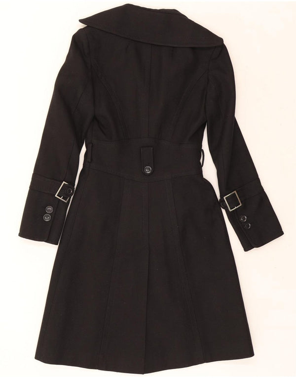 Karen Millen Płaszcz damski UK 8 Small Black Wełna