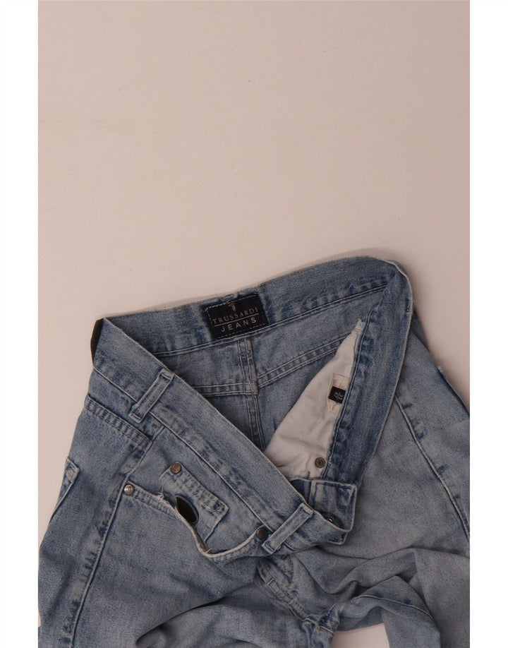 Męskie zwężane dżinsy TRUSSARDI W33 L28 niebieskie