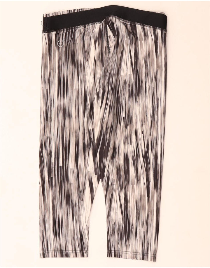 Damskie legginsy PUMA Capri UK 14, średni czarny poliester w prążki