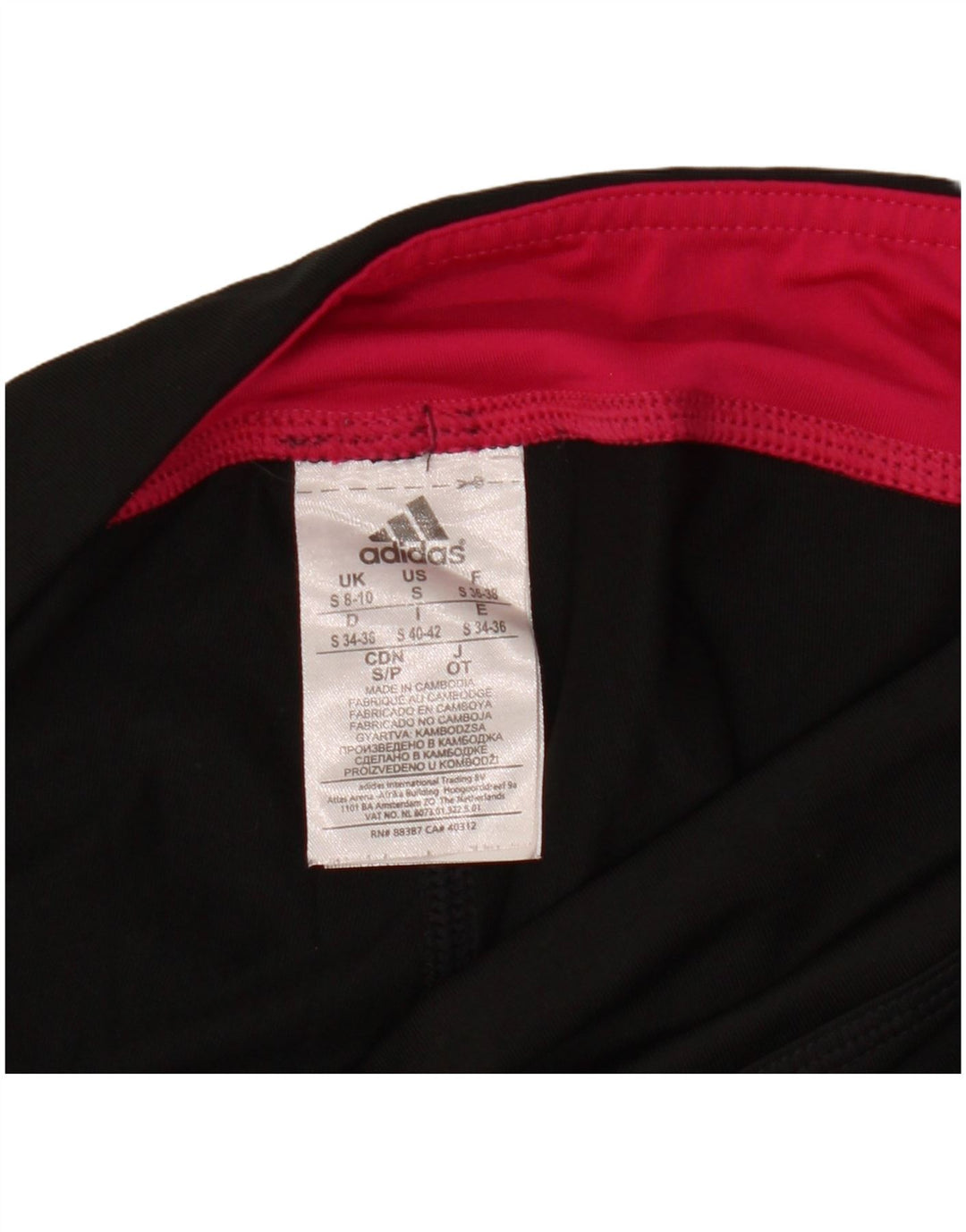 Legginsy Adidas Damskie Climalite Capri UK 8/10 Małe Czarne Poliester