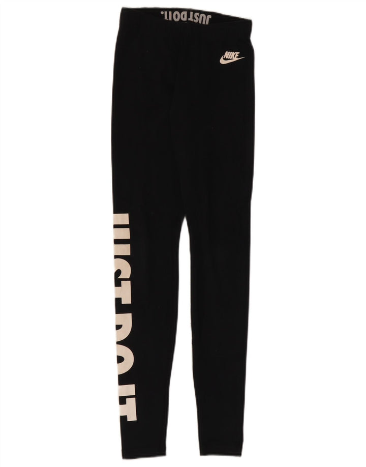 Damskie legginsy Nike Graphic UK 4 XS w kolorze czarnym