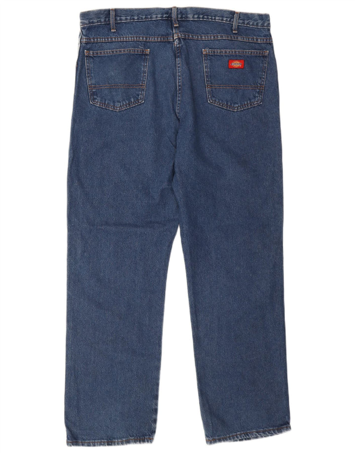 Męskie proste dżinsy Dickies W40 L32 Niebieskie bawełniane