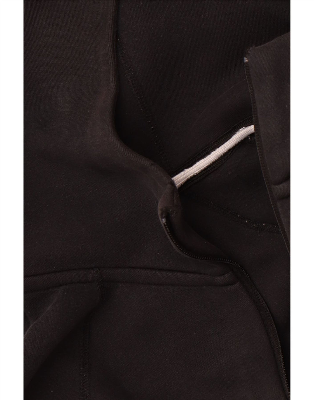 Męski sweter z kapturem i zamkiem błyskawicznym Nike, średni czarny, bawełniany