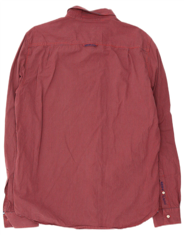 Koszula męska Superdry XL, bawełniana w czerwoną kratę
