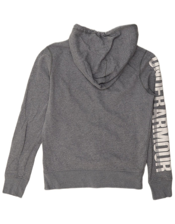 Męski sweter z kapturem Under Armour z grafiką i zamkiem XS, szara, bawełniana w plamki