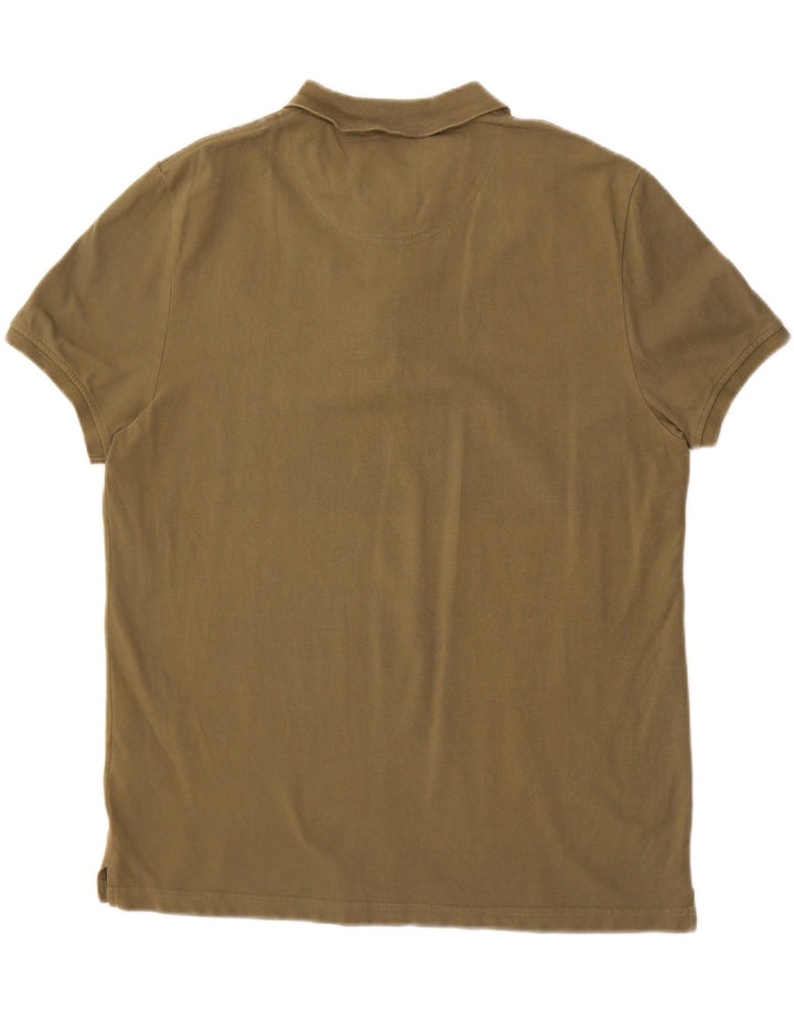 Męska koszulka polo Rifle, bawełniana, khaki, 2XL