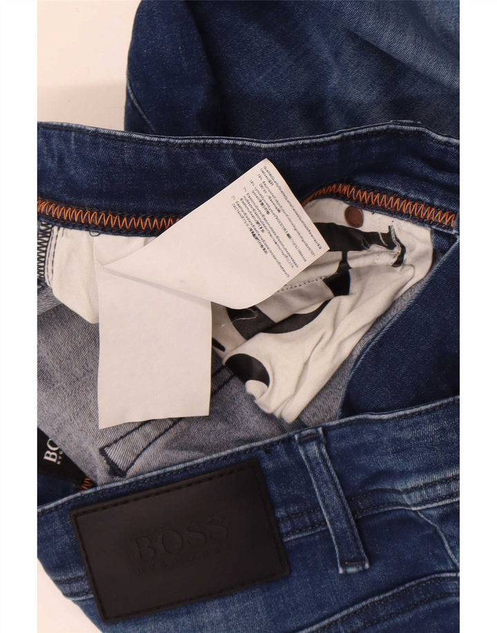 Hugo Boss Damskie Delaware Slim Jeans W32 L34 Niebieska bawełna
