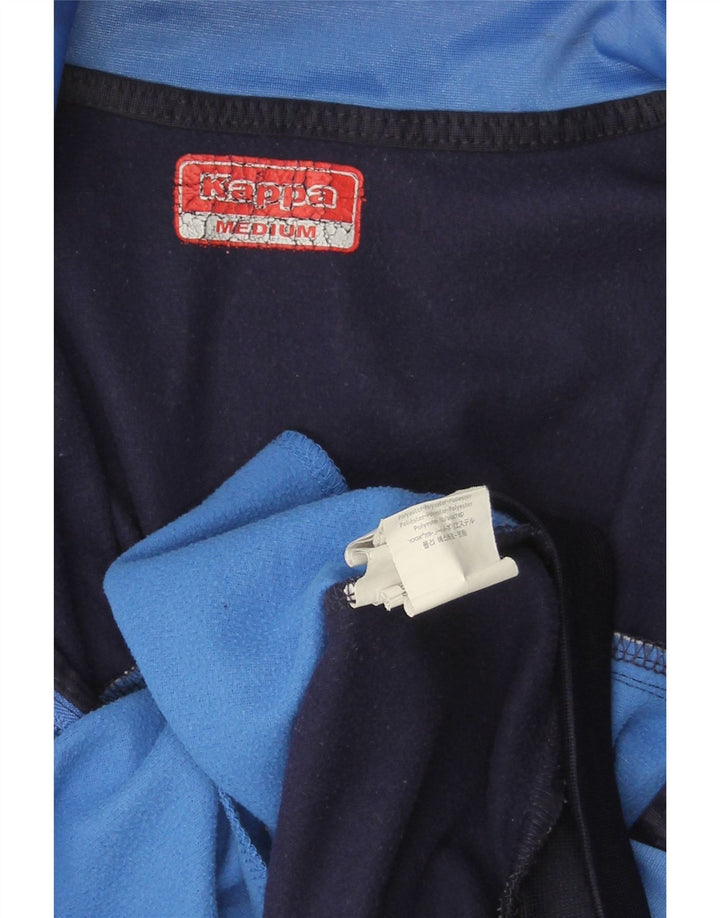 Męska kurtka dresowa KAPPA, średni granatowy, poliester w blokach kolorów