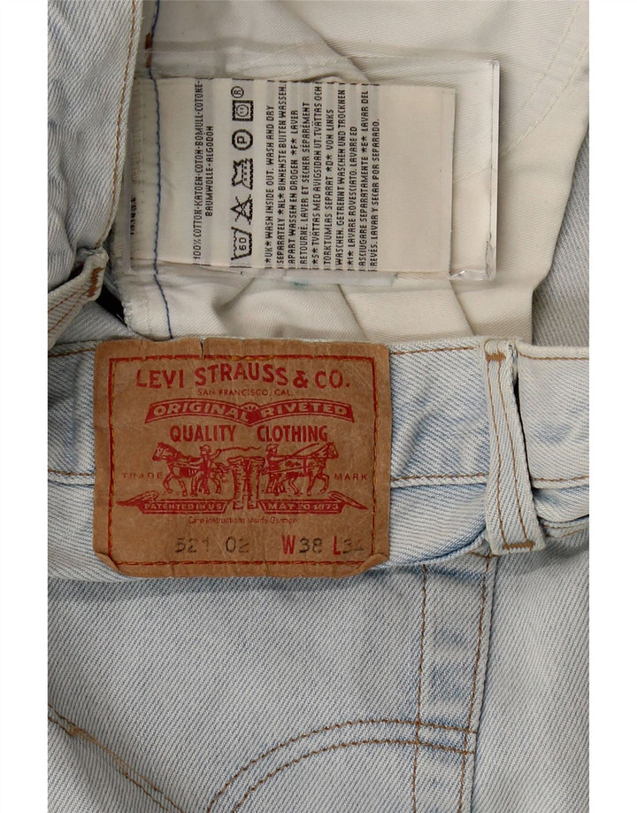 Męskie jeansy Levi's 521 Tapered W38 L29 Niebieskie bawełniane