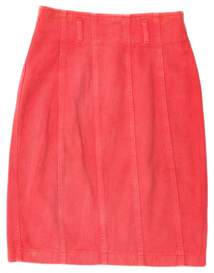 Damska spódnica dżinsowa Blumarine IT 40 Small W27 Czerwona bawełna