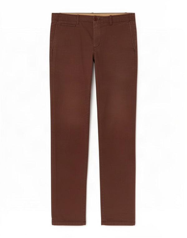 Gap Mens Slim Chino Trousers W34 L34 Brown Cotton