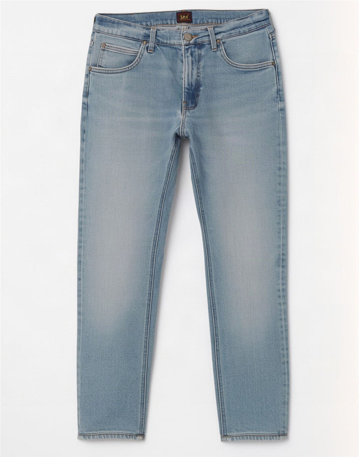 Męskie jeansy Lee Slim Tapered W31 L28 Niebieskie bawełniane