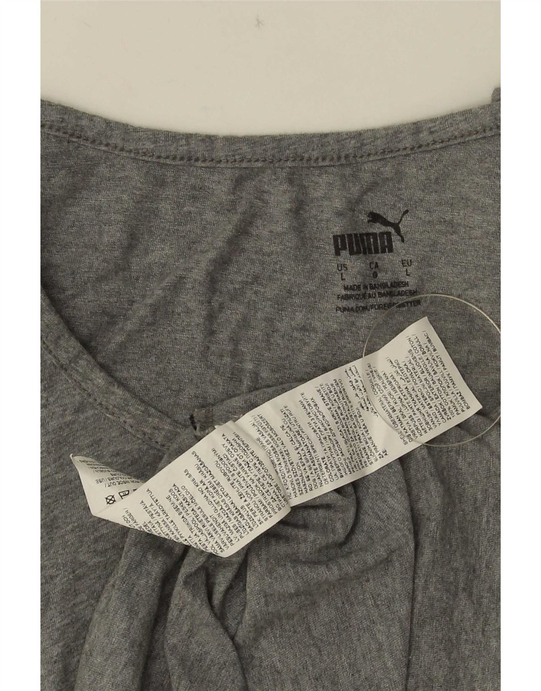 Męska kamizelka z grafiką Puma, duża, szara, bawełniana