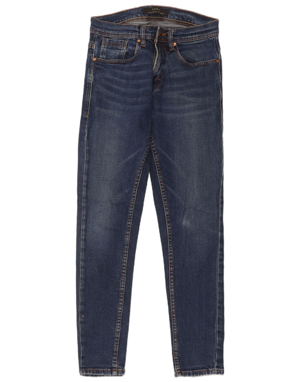 Męskie jeansy obcisłe Zara EU 38 Small W30 L31 Niebieskie bawełniane