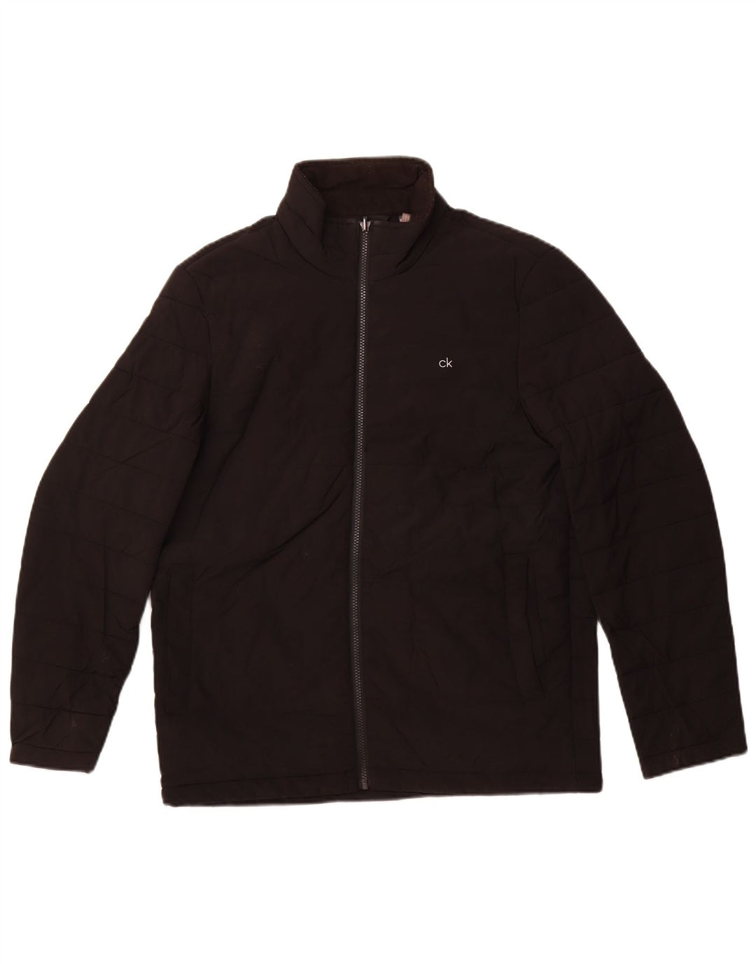 Męska ocieplana kurtka CALVIN KLEIN UK 36, mała, czarna, poliester