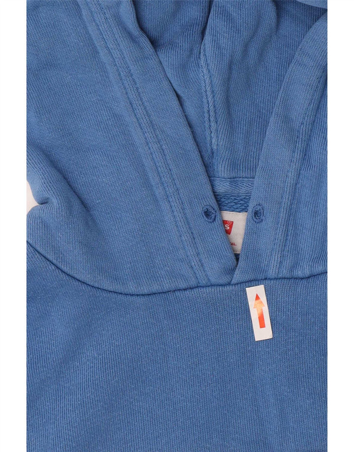 Męski sweter z kapturem Levi's z grafiką, mały, niebieski