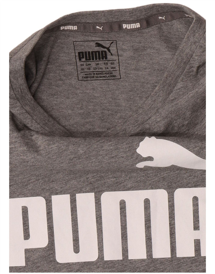 Chłopięca kamizelka z grafiką Puma 13-14 lat, szara, nakrapiana
