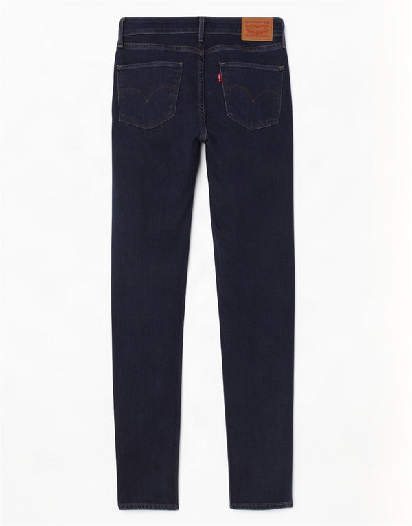 Damskie jeansy Levi's 721 z wysokim stanem W29 L30 Granatowa bawełna