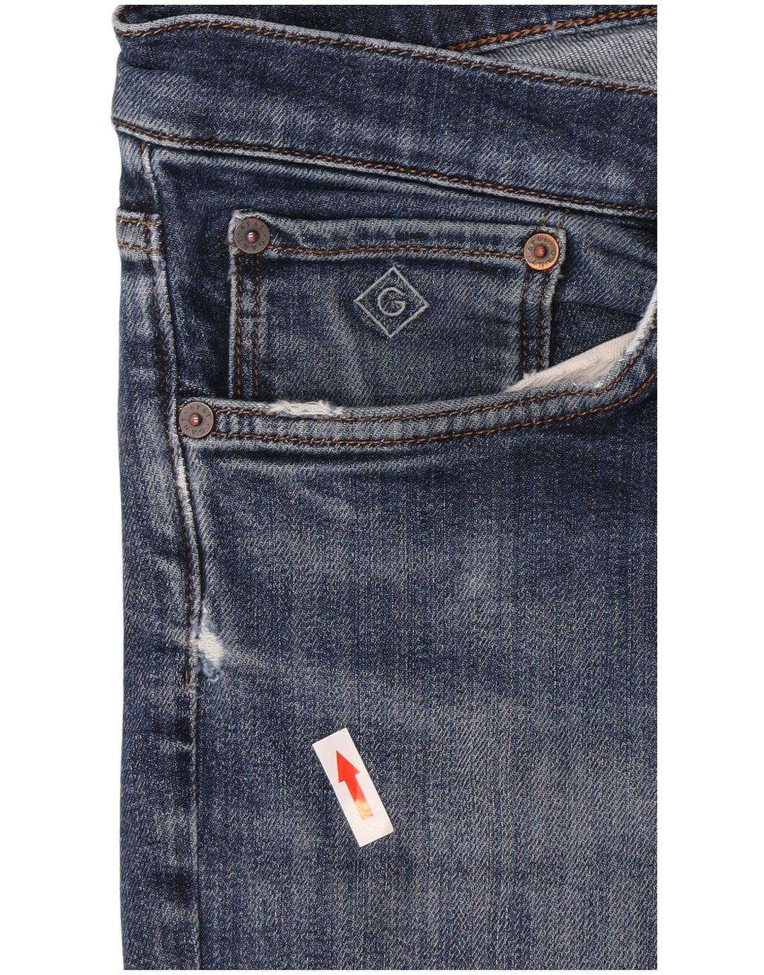 Męskie jeansy slim fit Gant W36 L32 niebieskie