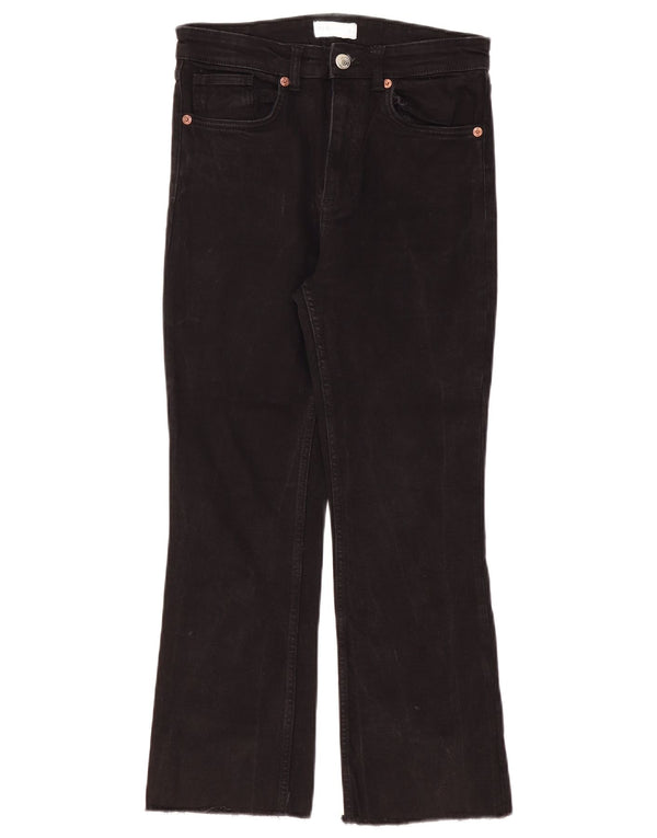 Damskie jeansy Bootcut z wysokim stanem Zara EU 40 Medium W30 L26 Czarne