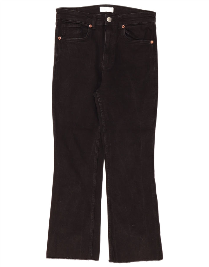 Damskie jeansy Bootcut z wysokim stanem Zara EU 40 Medium W30 L26 Czarne