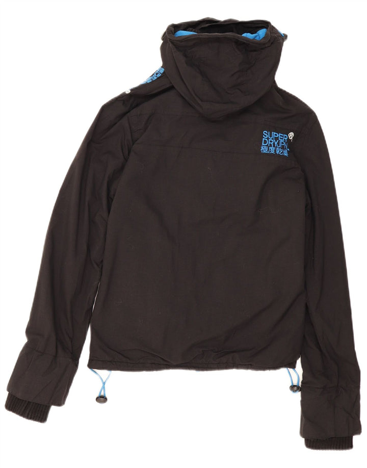 Damska wiatrówka z kapturem Superdry UK 10, mała czarna