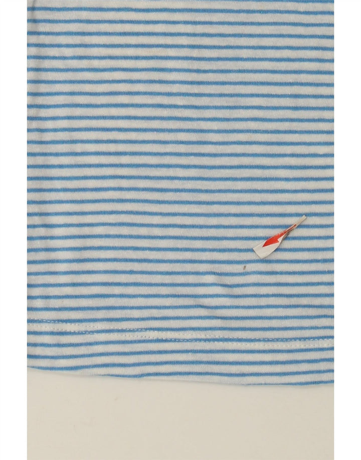 T-shirt damski Marks & Spencer Top UK 12, jasnoniebieski, lniany w paski