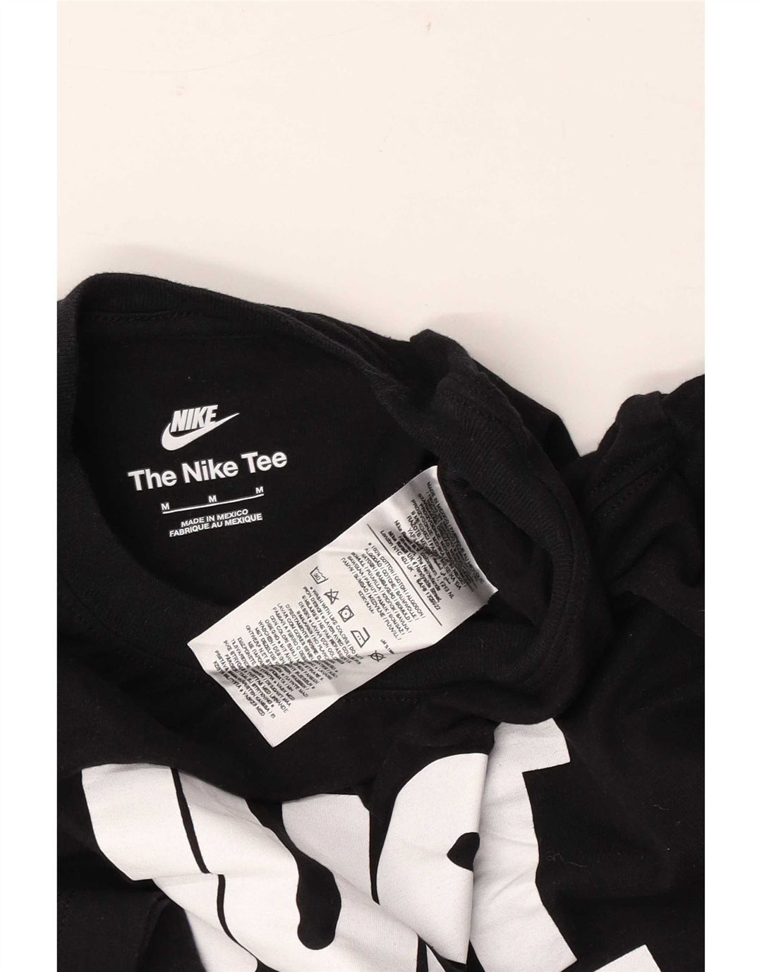Męski T-shirt z grafiką Nike, średni czarny, bawełniany