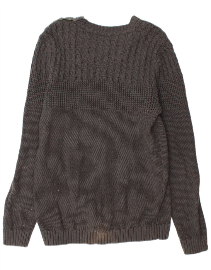 Damski sweter Ted Baker z dekoltem w łódkę, rozmiar 4, duży, szary, bawełniany