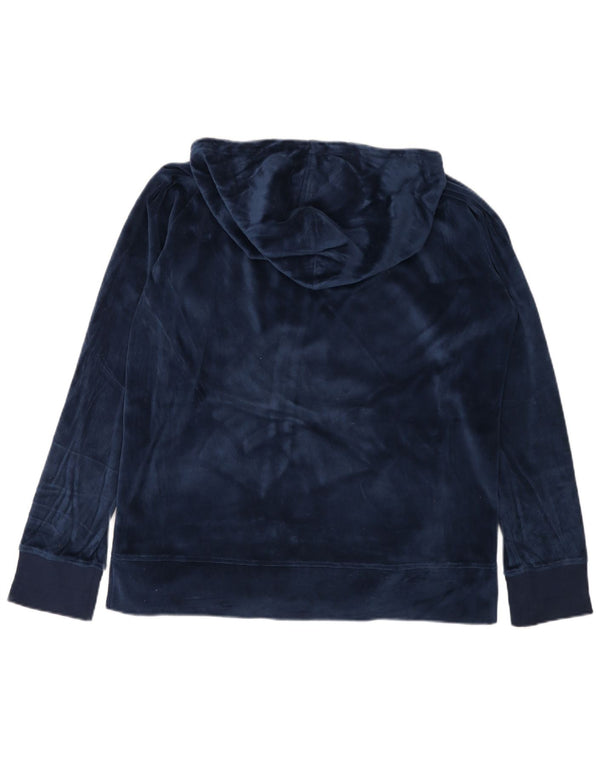 Sweter damski ELLESSE z aksamitnym zamkiem, UK 20 2XL, granatowy, bawełniany