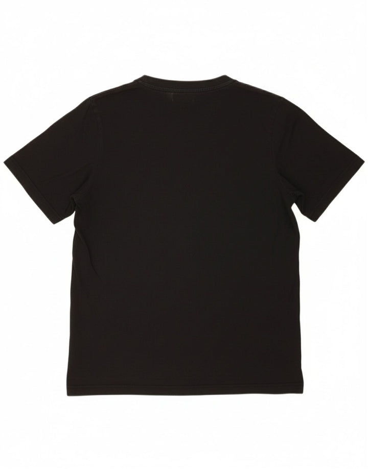 KAPPA Mens Graphic T-Shirt Top Small Black Cotton