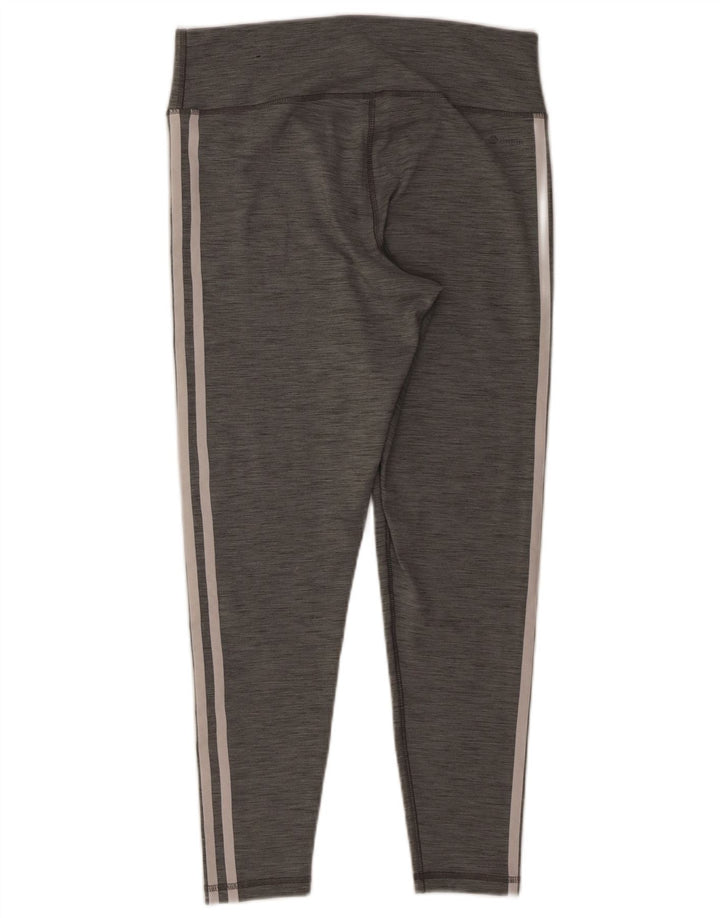 Legginsy damskie Adidas UK 16/18, duże, szare, poliestrowe