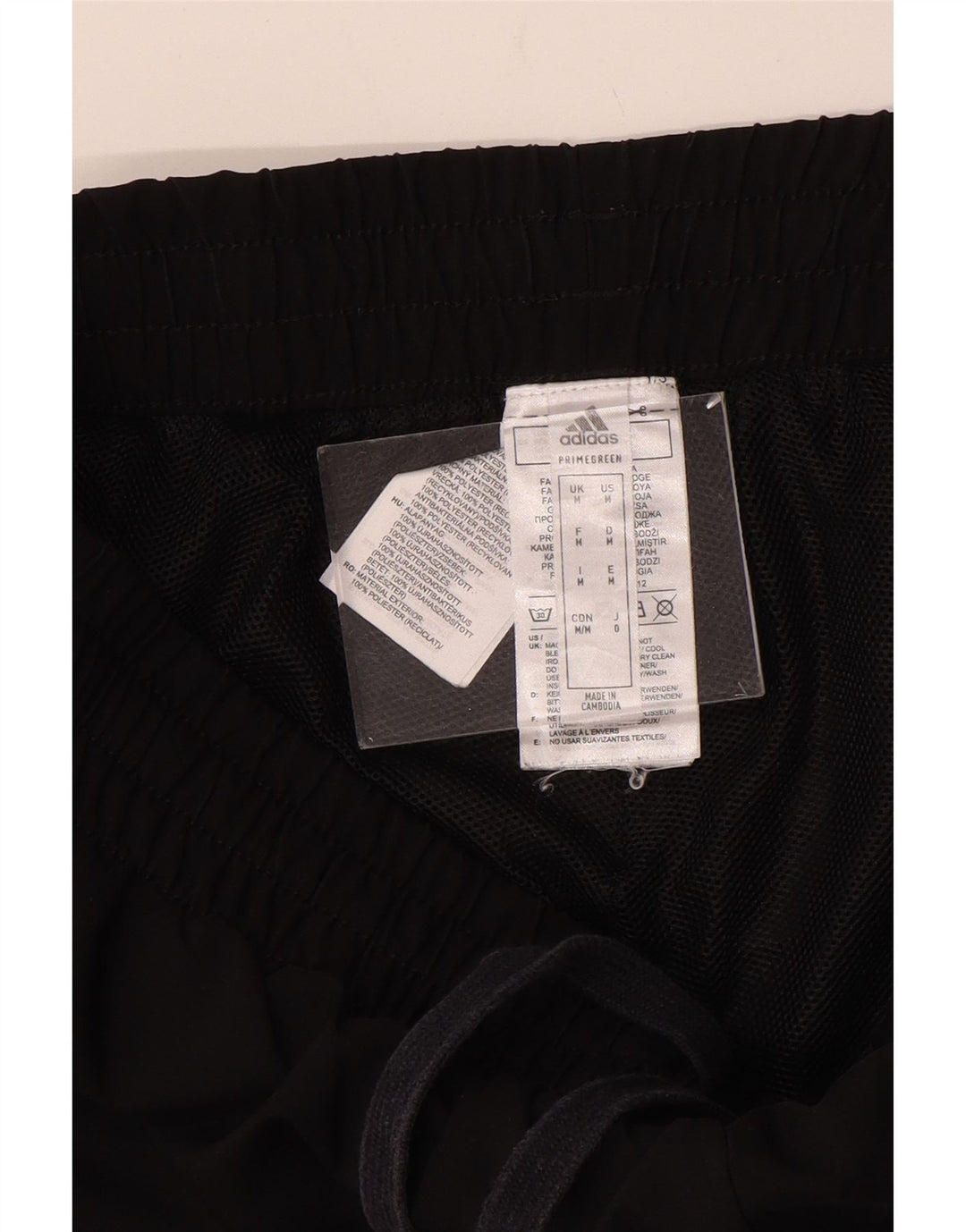 Męskie spodnie dresowe ADIDAS Primegreen Joggery, średni czarny poliester