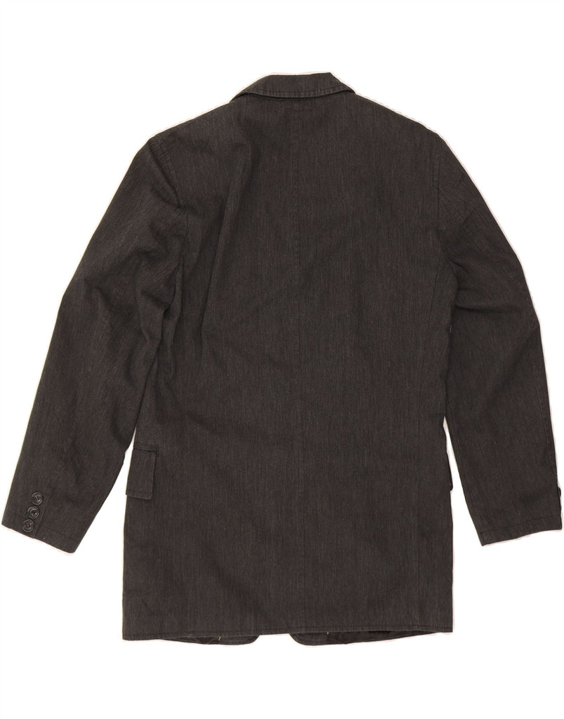 CAMEL Mens 3 Button Blazer Jacket IT 46 Small Grey Cotton Vintage Camel and Second-Hand Camel from Messina Hembry 