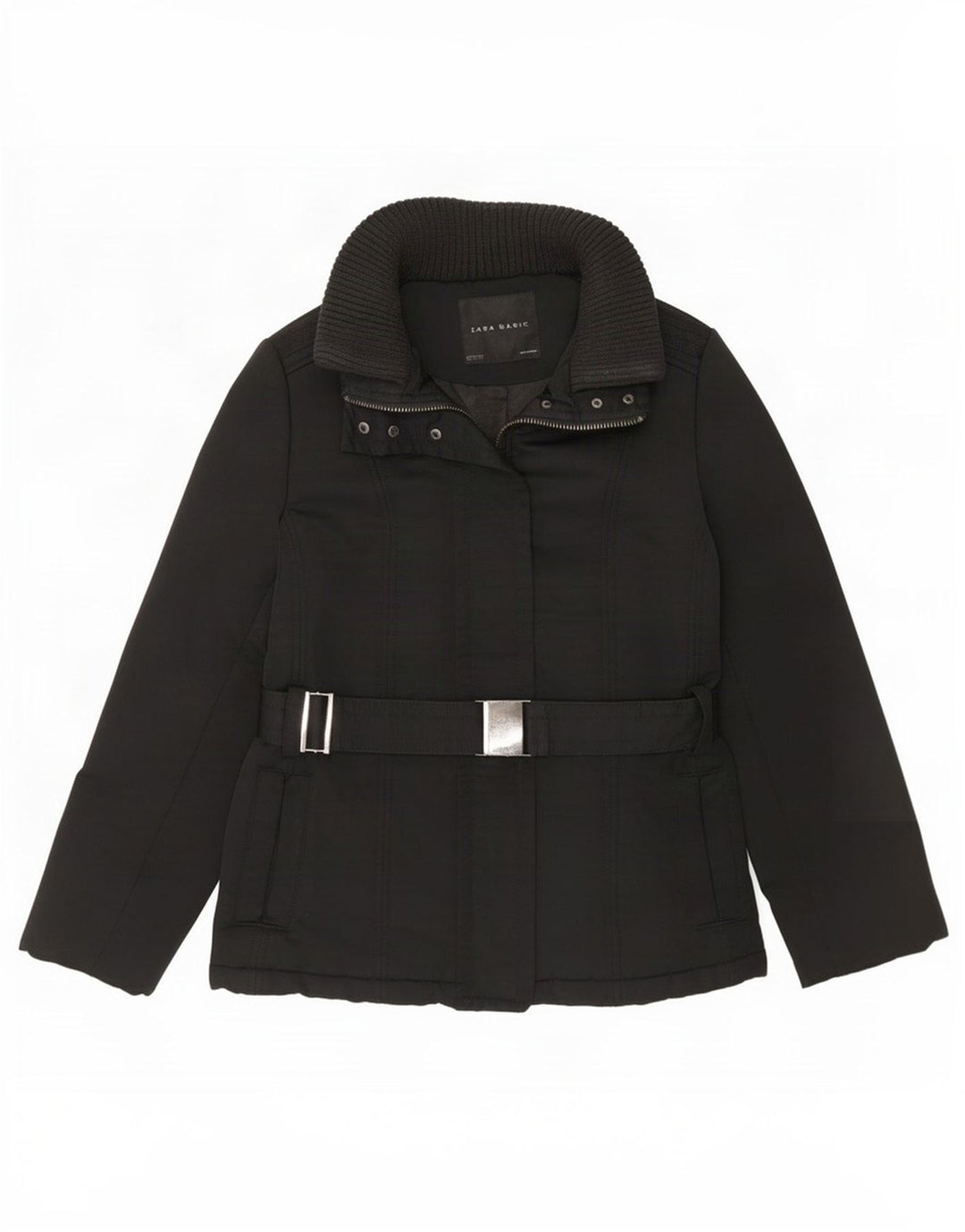 Damska ocieplana kurtka Zara UK 18 XL, czarna