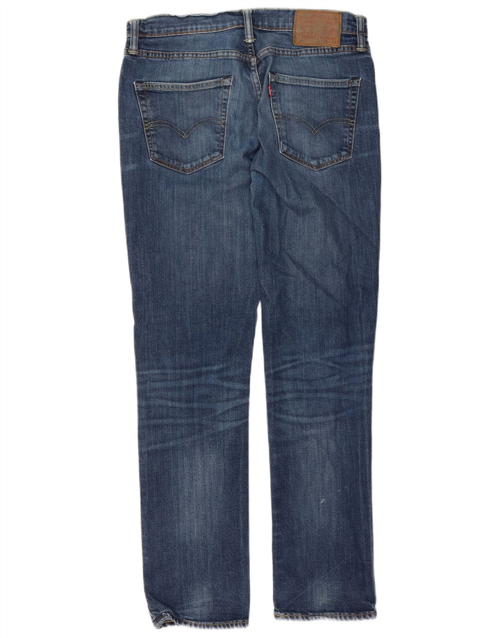 Męskie jeansy Levi's 511 Slim W32 L32 Granatowa bawełna