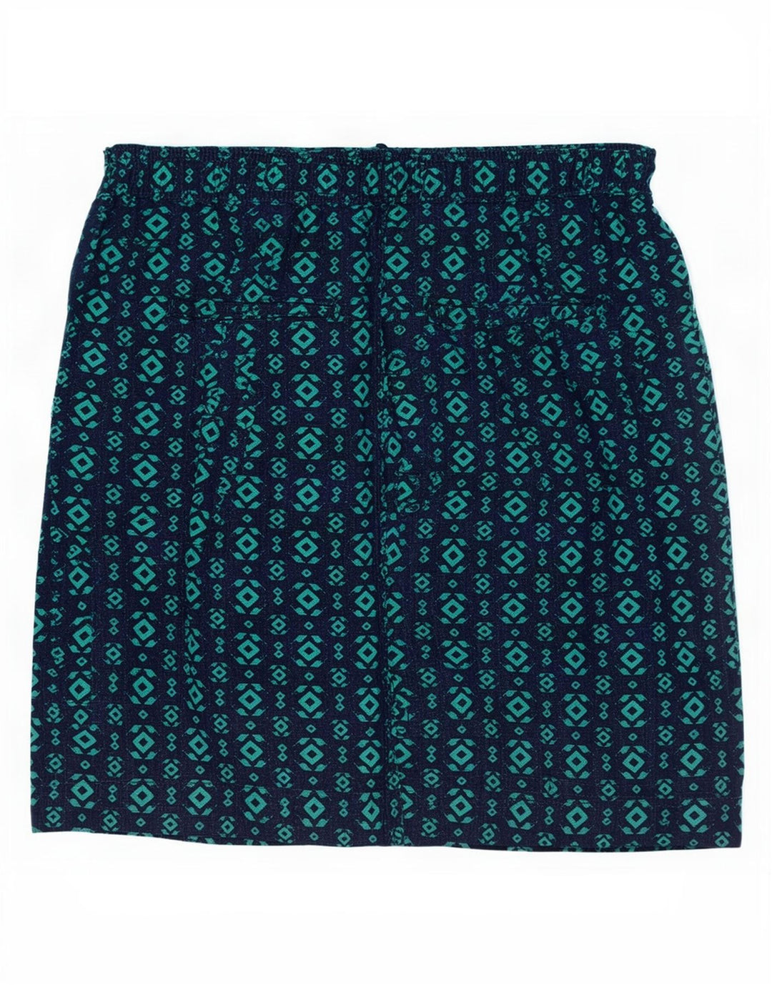 Marks & Spencer Damska spódnica w kształcie litery A UK 12 Medium W30 Granatowa geometryczna