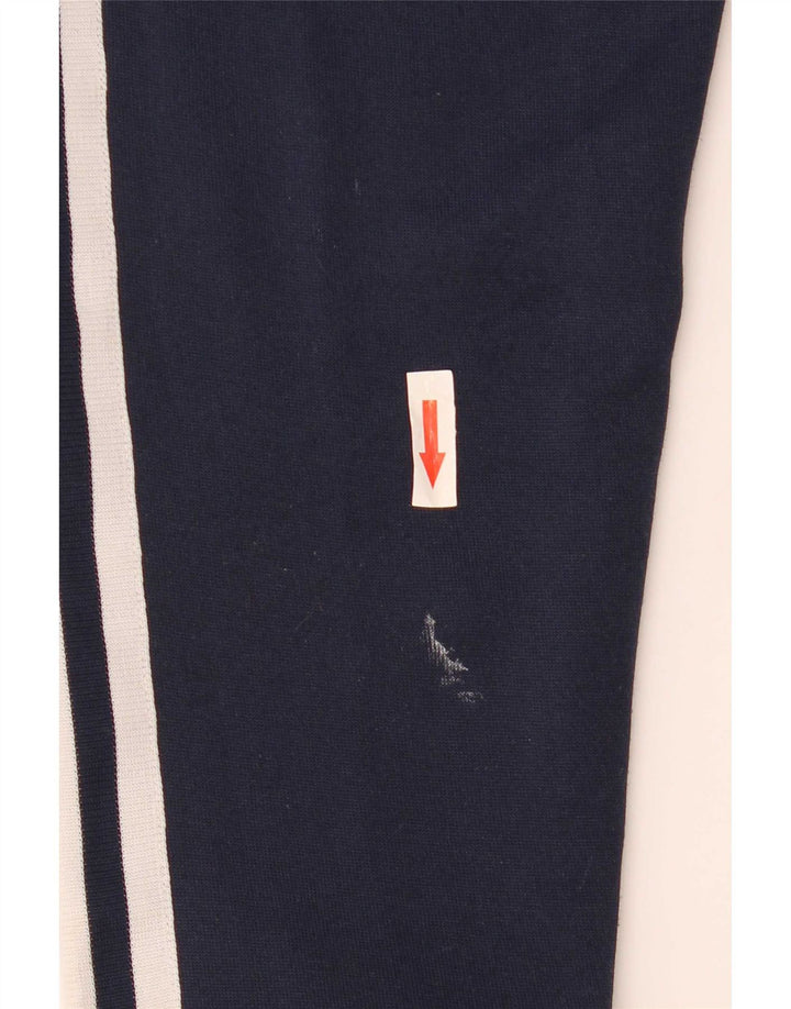 Męski sweter z kapturem i zamkiem błyskawicznym Adidas, mały, granatowy, poliestrowy