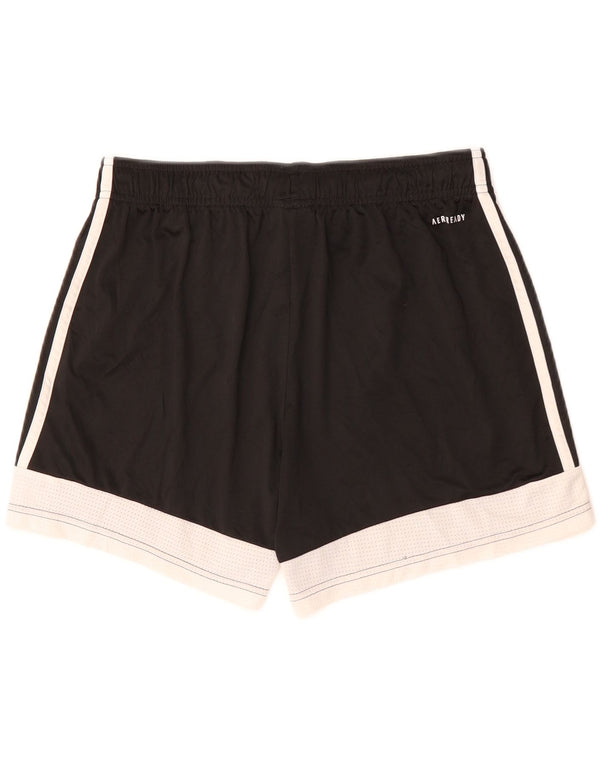 Damskie spodenki sportowe Adidas Aeroready UK 16/18, duże czarne bloki kolorów