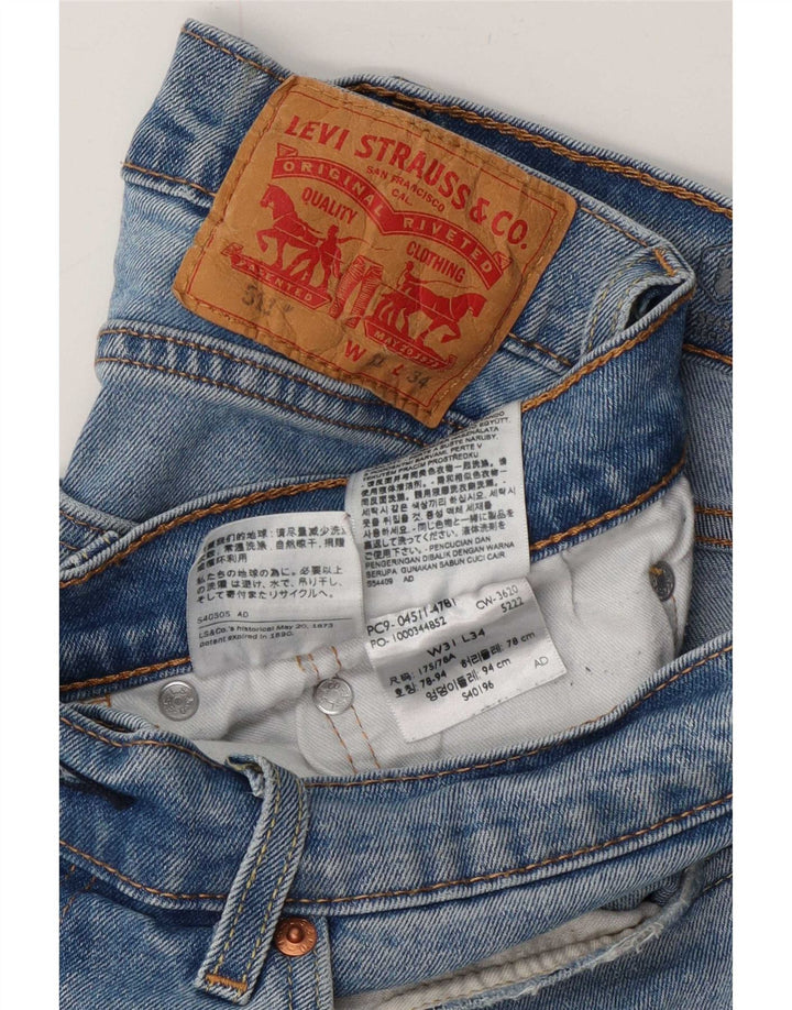 Męskie jeansy Levi's 511 Slim W31 L31 Niebieska bawełna