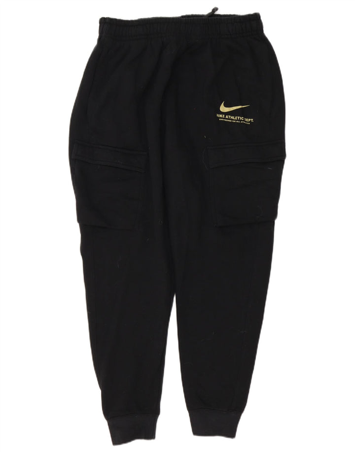 Męskie spodnie dresowe Nike Graphic Cargo, duże, czarne, bawełniane