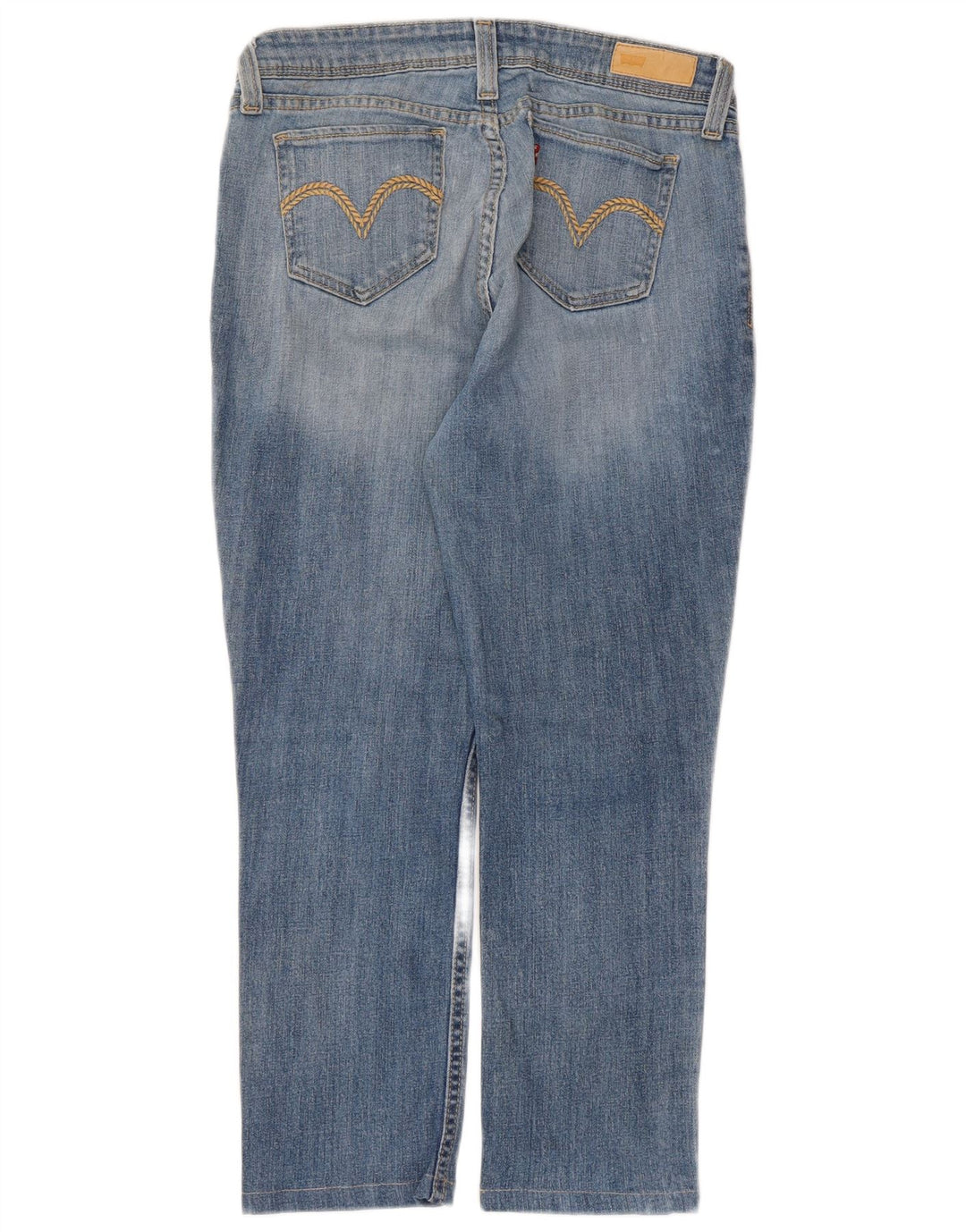 Damskie jeansy Levi's Bold Curve Cropped W32 L24 Niebieskie bawełniane