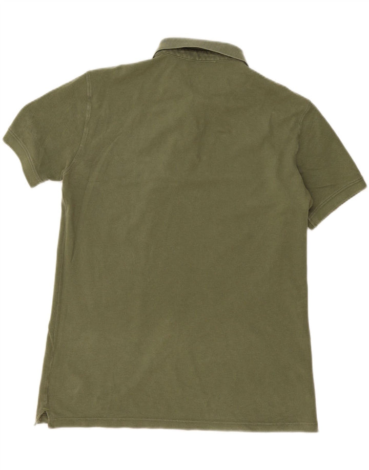 Męska koszulka polo Trussardi Jeans, średnia bawełna khaki