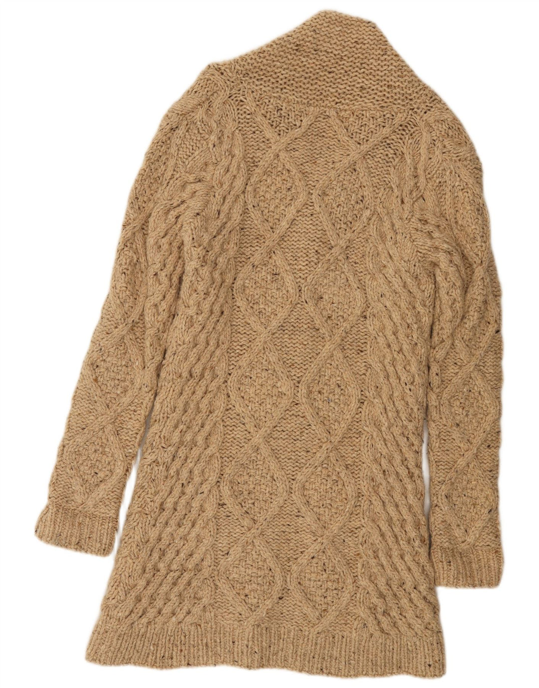 MAISON SCOTCH Damski sweter dziergany ręcznie US 4 Small Beige