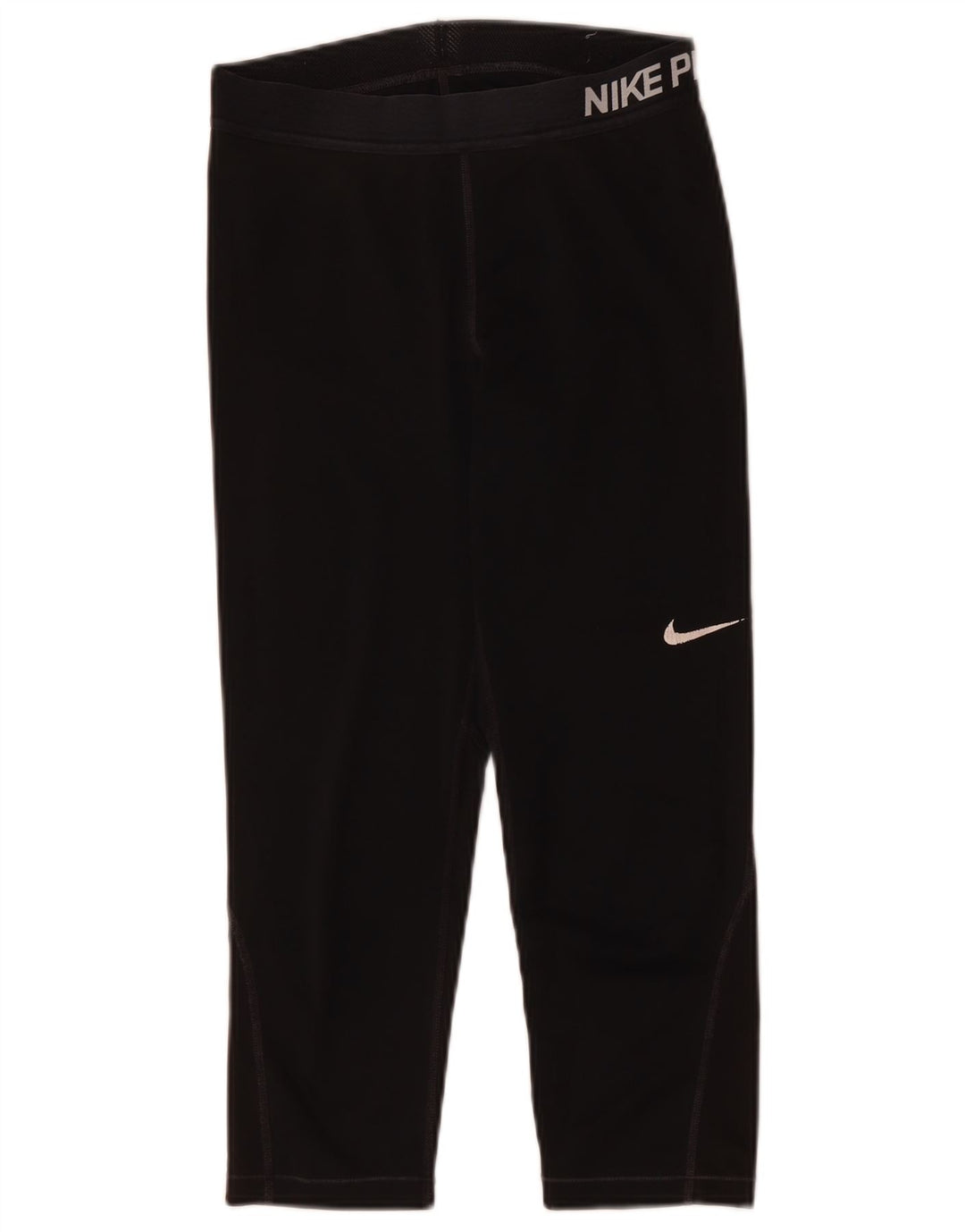 Damskie legginsy Nike Graphic Capri UK 12, średnie czarne