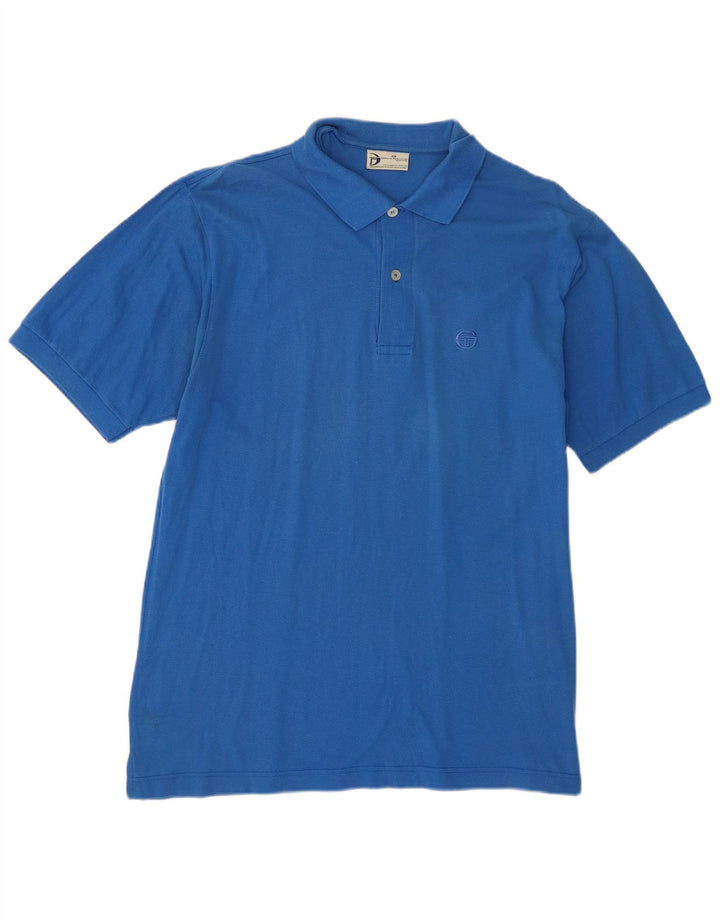 Męska koszulka polo Sergio Tacchini IT 50, średnia niebieska bawełna