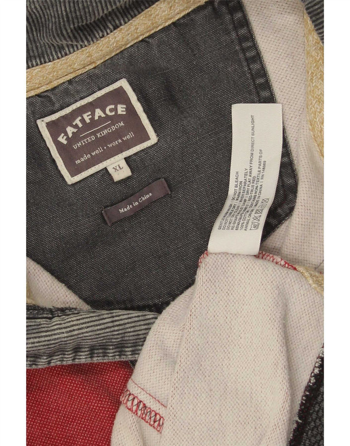 Męska bluza z zamkiem błyskawicznym Fat Face XL, czerwona, bawełniana