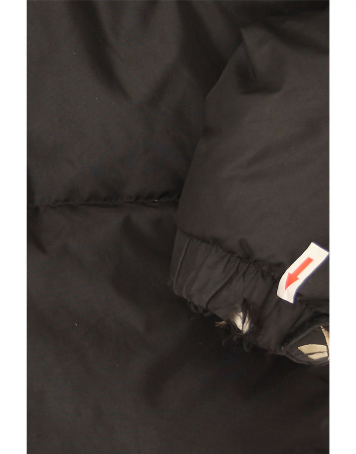 Męska wyściełana kurtka Reebok o luźnym kroju UK 38 Średni czarny nylon