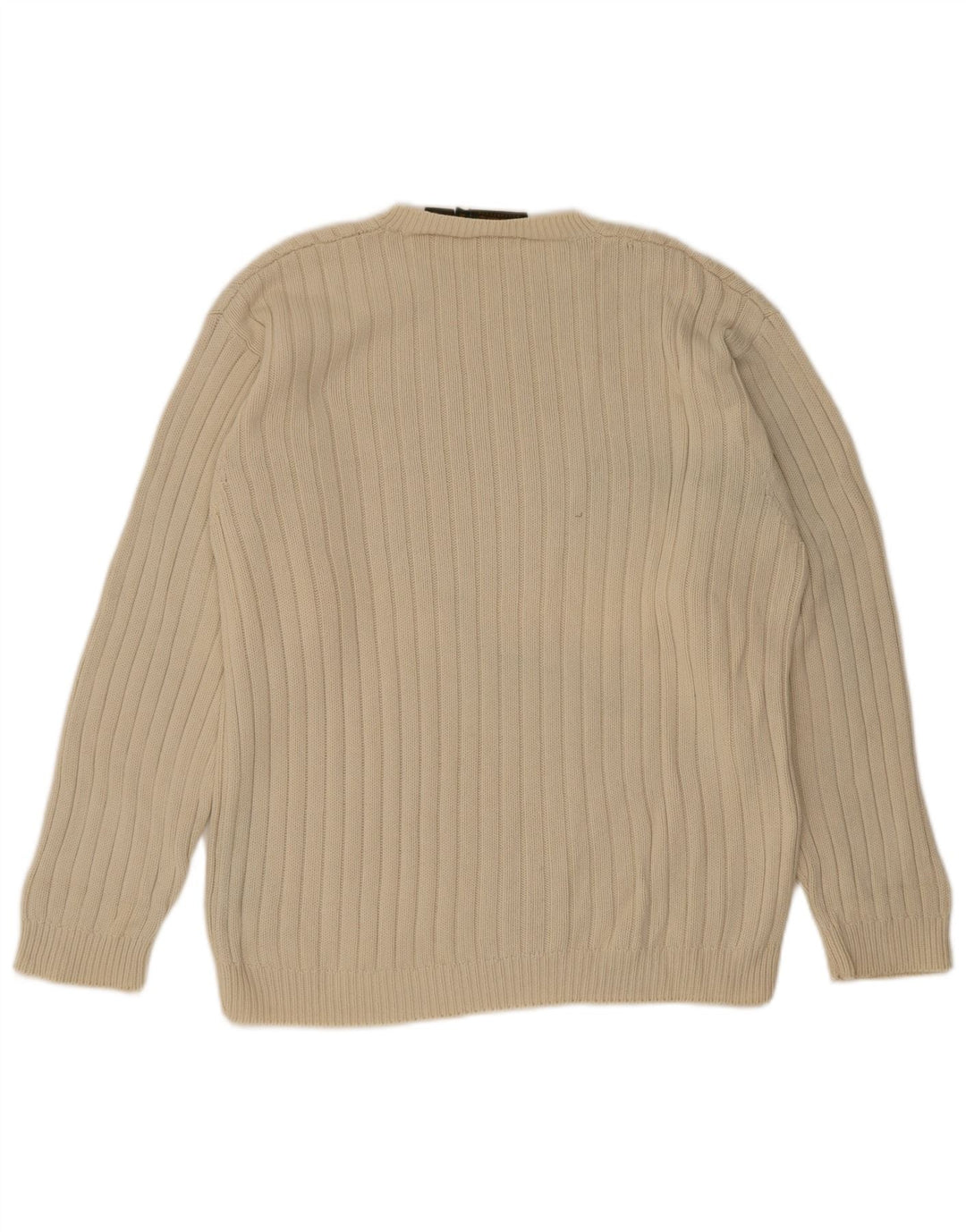 Męski sweter Timberland z okrągłym dekoltem, średnio beżowy, bawełniany
